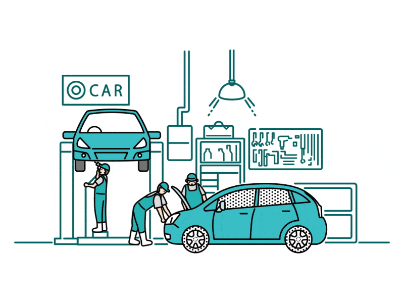AutoCubical mechanics dashboard layout illustration