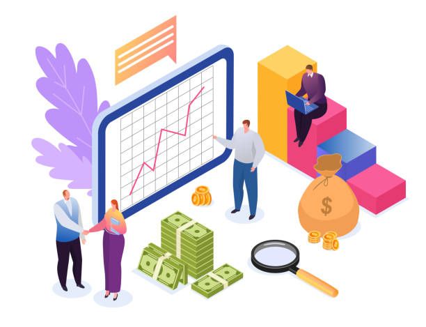 Financial software illustration