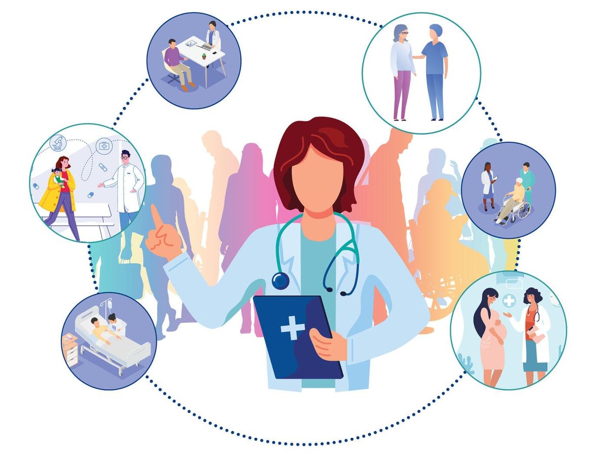 Healthcare clinic illustration
