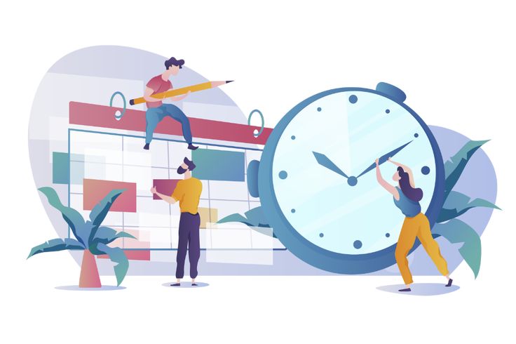 Home care scheduling illustration